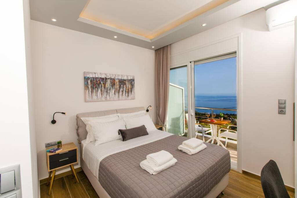 فيلا Chrysi'S Ocean View Retreat Kerames المظهر الخارجي الصورة